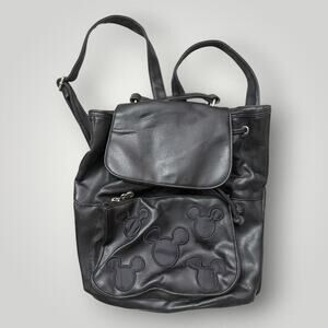 Walt Disney World Disney Parks Black Mickey Mouse Backpack Drawstring Bag